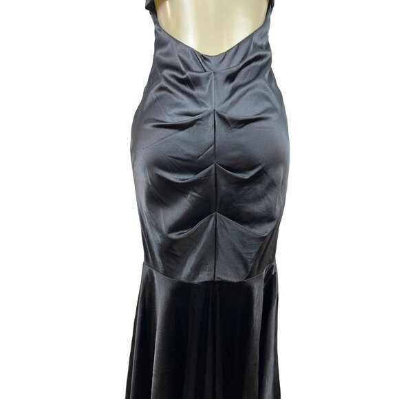 Xscape by Johanna Chen Women’s Black Evening Maxi Dress Sz 10 - Picture 11 of 13